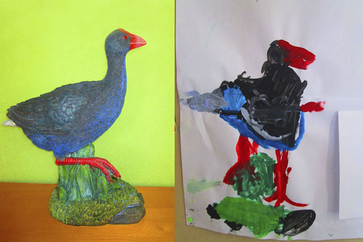 This is a series of artwork showing the artists development over time - she is very talented!!! Jordan c